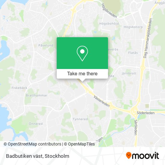 Badbutiken väst map