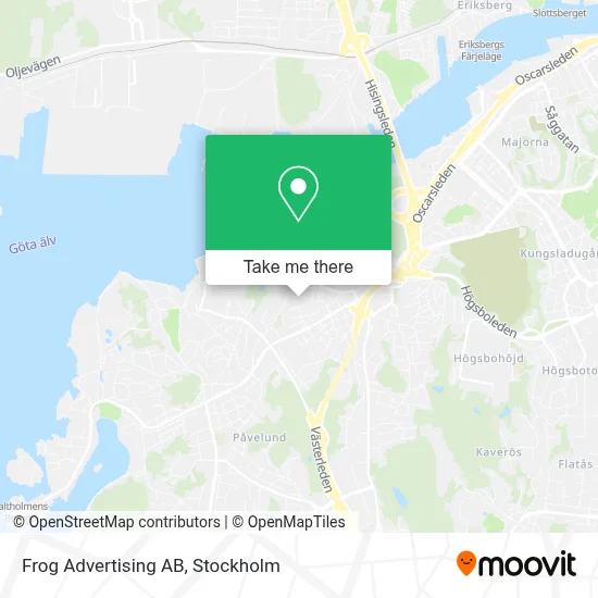 Frog Advertising AB map