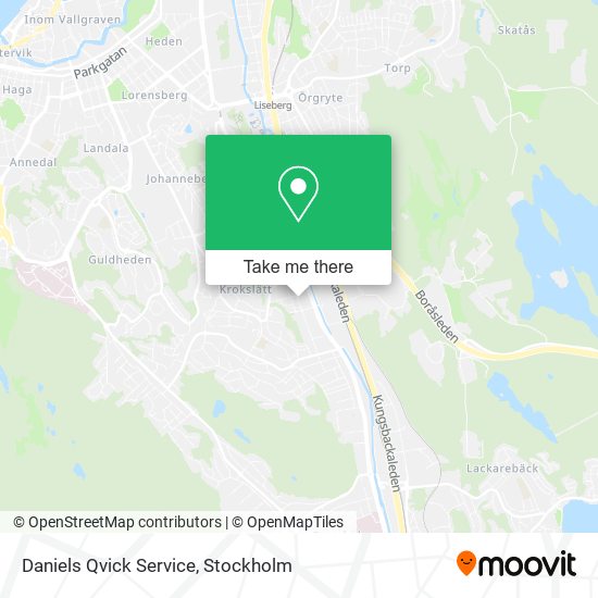 Daniels Qvick Service map