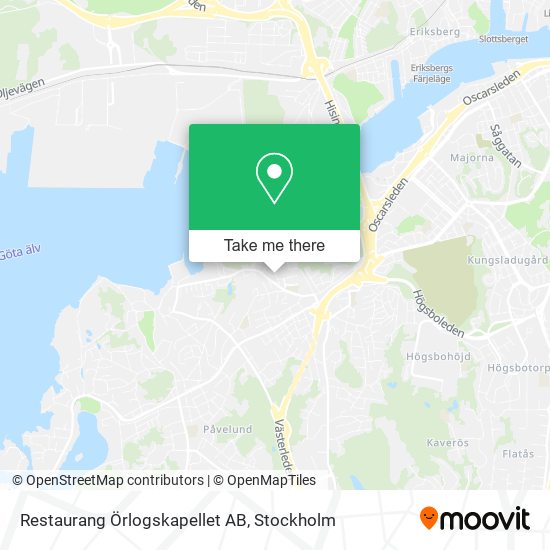 Restaurang Örlogskapellet AB map