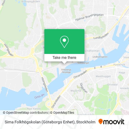 Sima Folkhögskolan (Göteborgs Enhet) map
