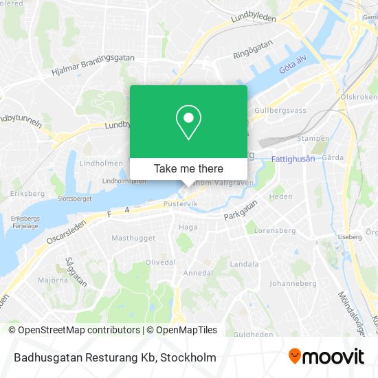 Badhusgatan Resturang Kb map