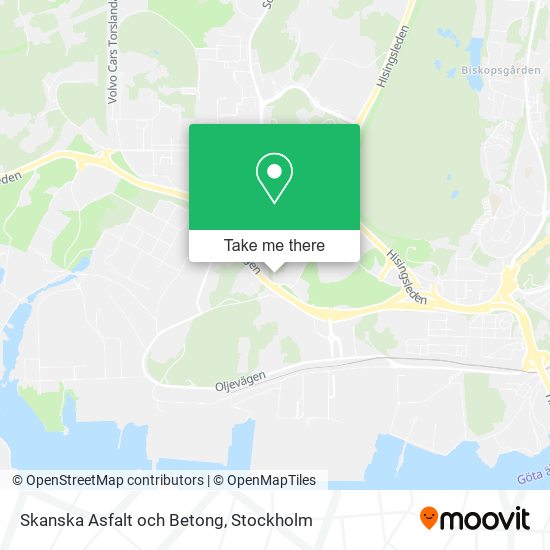 Skanska Asfalt och Betong map