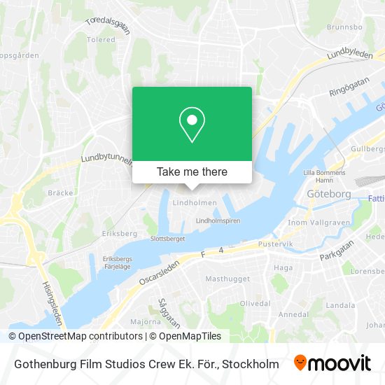 Gothenburg Film Studios Crew Ek. För. map