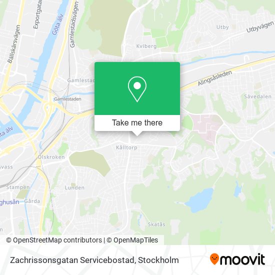 Zachrissonsgatan Servicebostad map