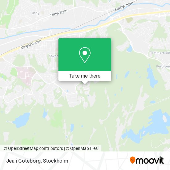 Jea i Goteborg map