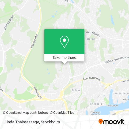 Linda Thaimassage map