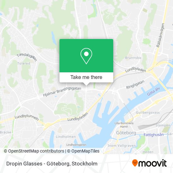 Dropin Glasses - Göteborg map