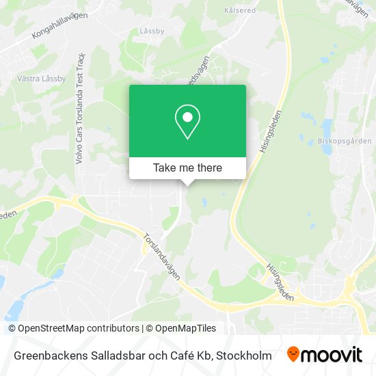 Greenbackens Salladsbar och Café Kb map