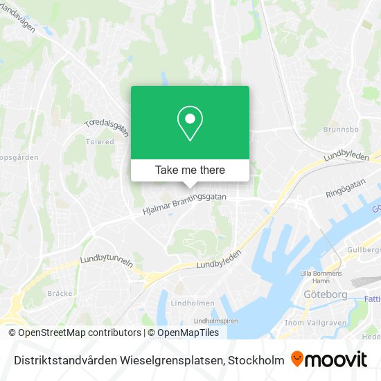 Distriktstandvården Wieselgrensplatsen map