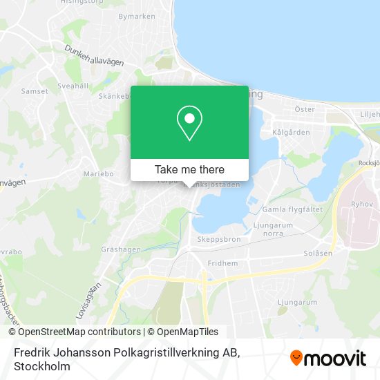 Fredrik Johansson Polkagristillverkning AB map
