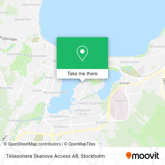 Teliasonera Skanova Access AB map
