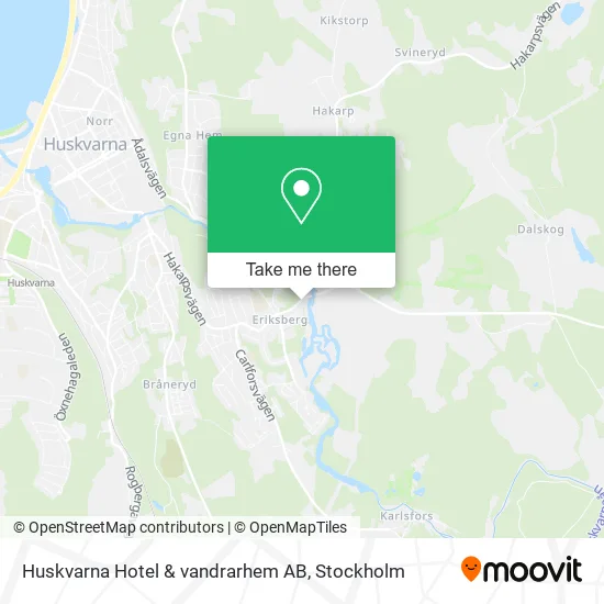 Huskvarna Hotel & vandrarhem AB map