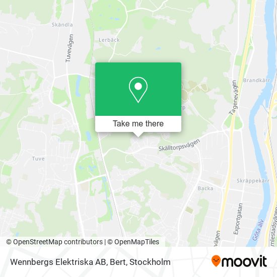 Wennbergs Elektriska AB, Bert map