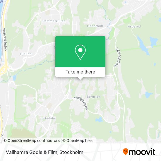 Vallhamra Godis & Film map