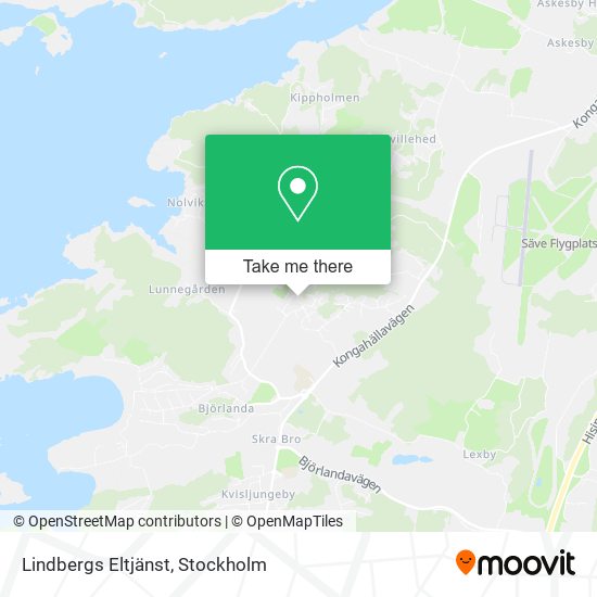 Lindbergs Eltjänst map