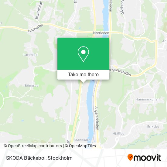 SKODA Bäckebol map