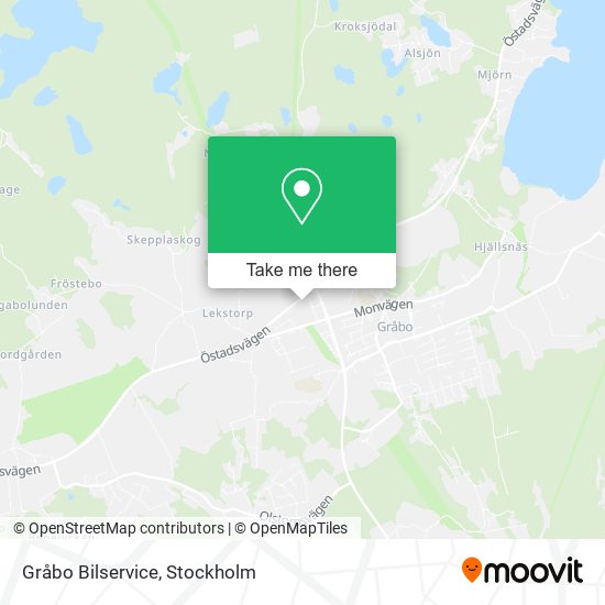 Gråbo Bilservice map