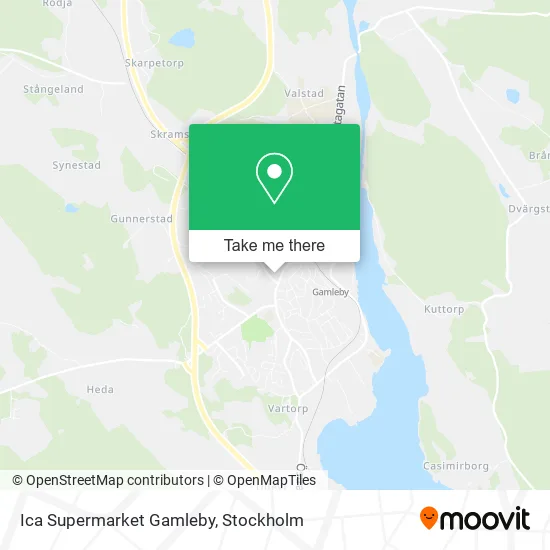 Ica Supermarket Gamleby map