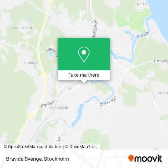 Bravida Sverige map