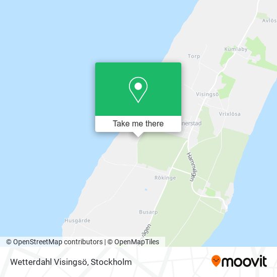 Wetterdahl Visingsö map
