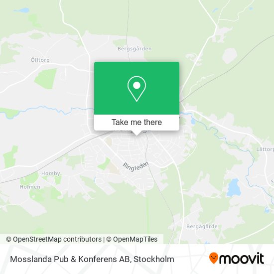 Mosslanda Pub & Konferens AB map