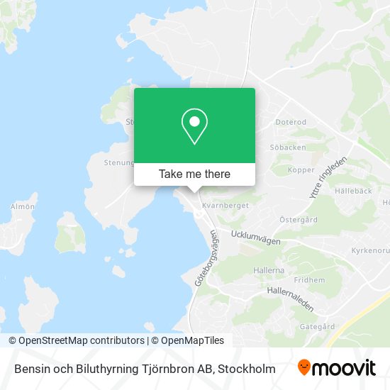 Bensin och Biluthyrning Tjörnbron AB map