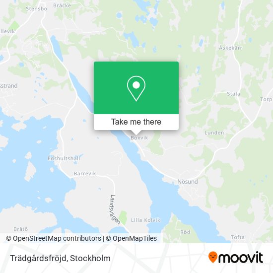 Trädgårdsfröjd map