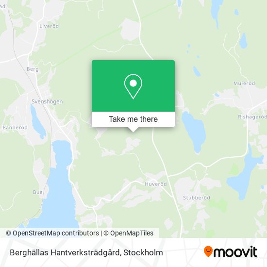 Berghällas Hantverksträdgård map