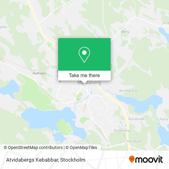 Atvidabergs Kebabbar map