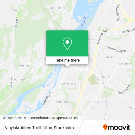 Vinylskrubben Trollhättan map