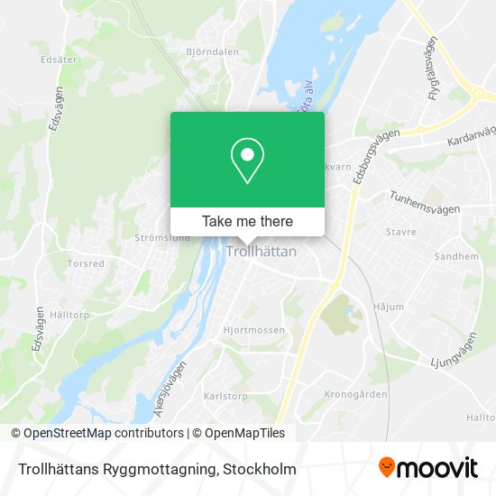 Trollhättans Ryggmottagning map