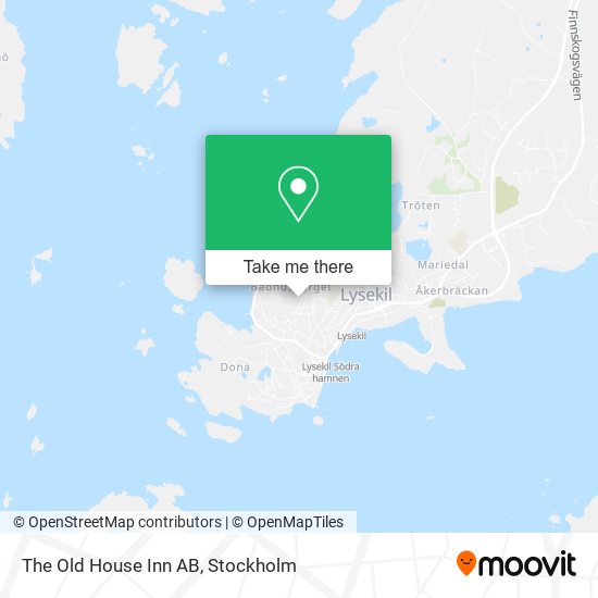The Old House Inn AB map