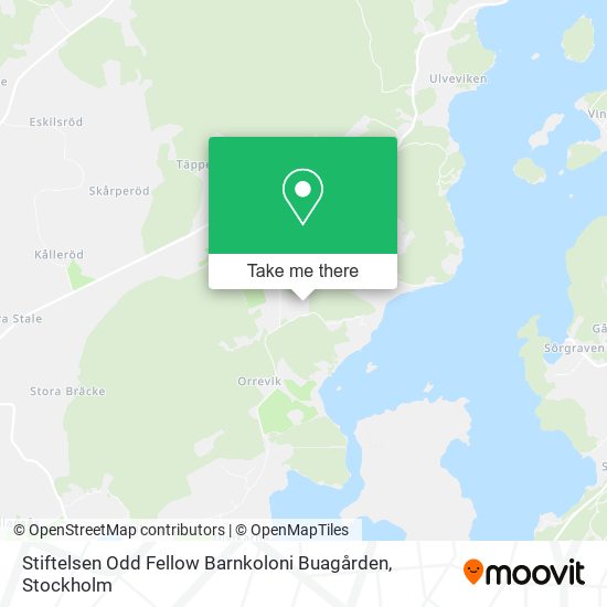 Stiftelsen Odd Fellow Barnkoloni Buagården map