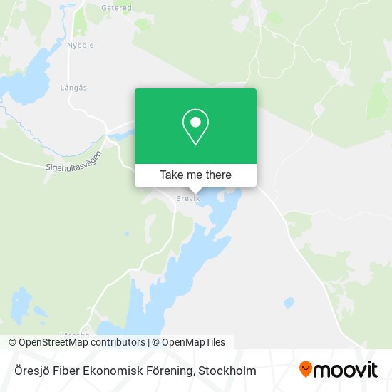 Öresjö Fiber Ekonomisk Förening map