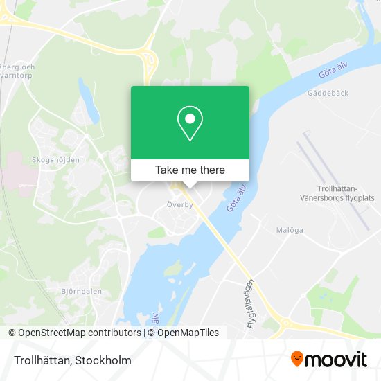 Trollhättan map