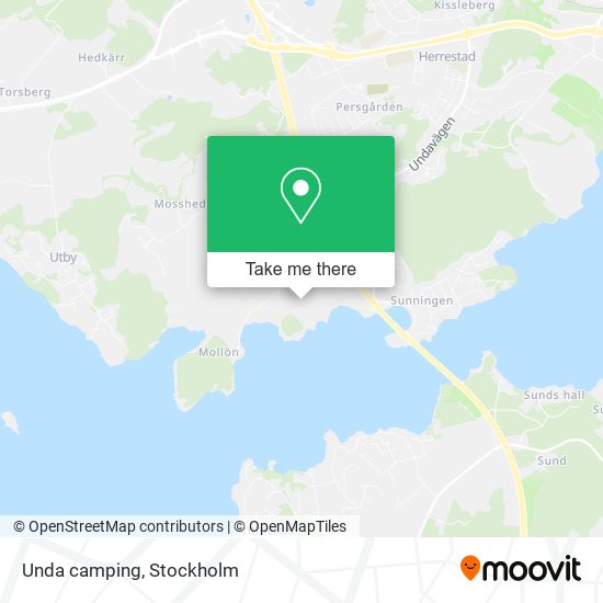 Unda camping map