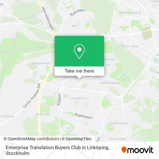 Enterprise Translation Buyers Club in Linköping map