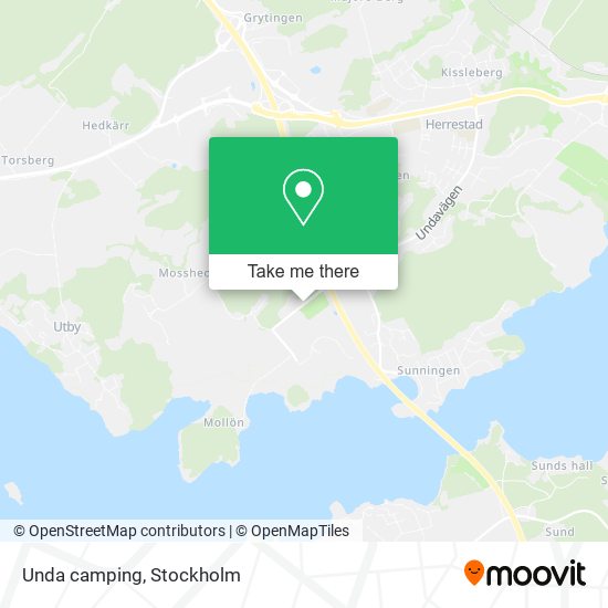 Unda camping map