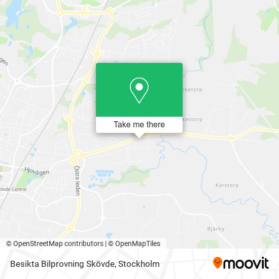 Besikta Bilprovning Skövde map