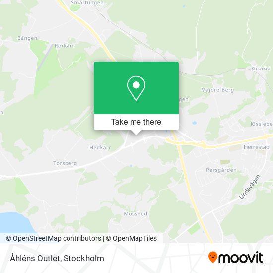 Åhléns Outlet map