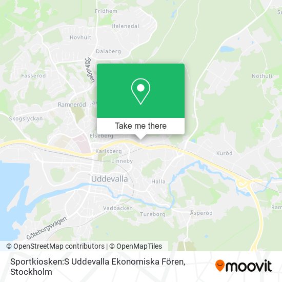 Sportkiosken:S Uddevalla Ekonomiska Fören map