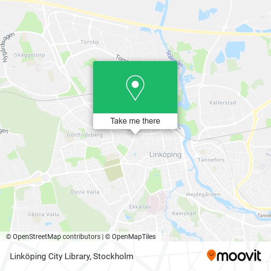 Linköping City Library map