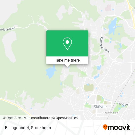 Billingebadet map