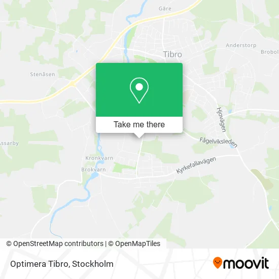 Optimera Tibro map