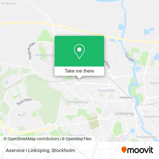 Aservice i Linköping map