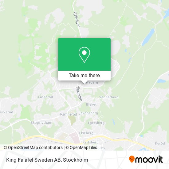 King Falafel Sweden AB map