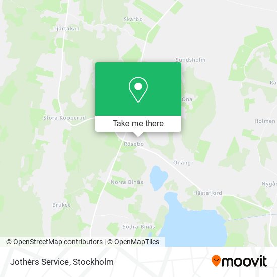 Jothérs Service map