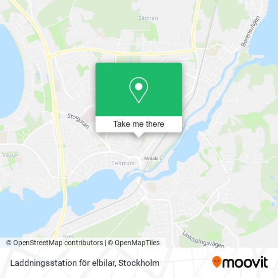 Laddningsstation för elbilar map