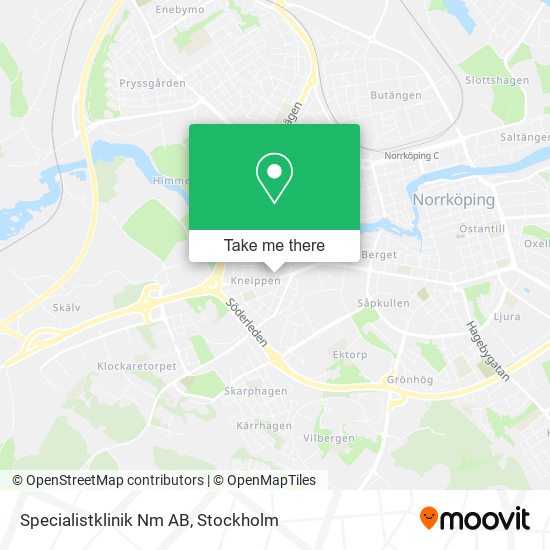 Specialistklinik Nm AB map